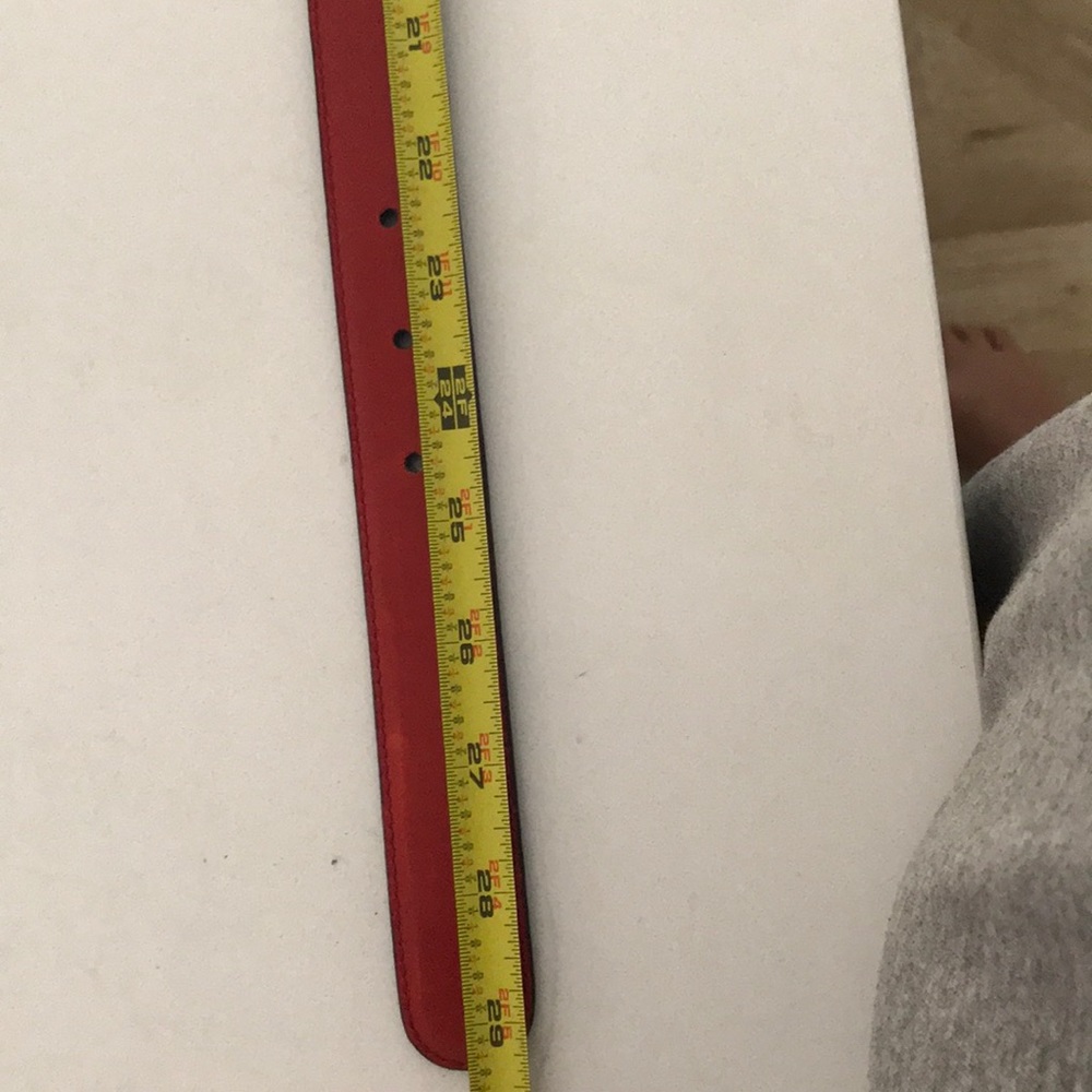 Vintage New red and gold Gucci GG belt sz26”/85 - Picture 6 of 7